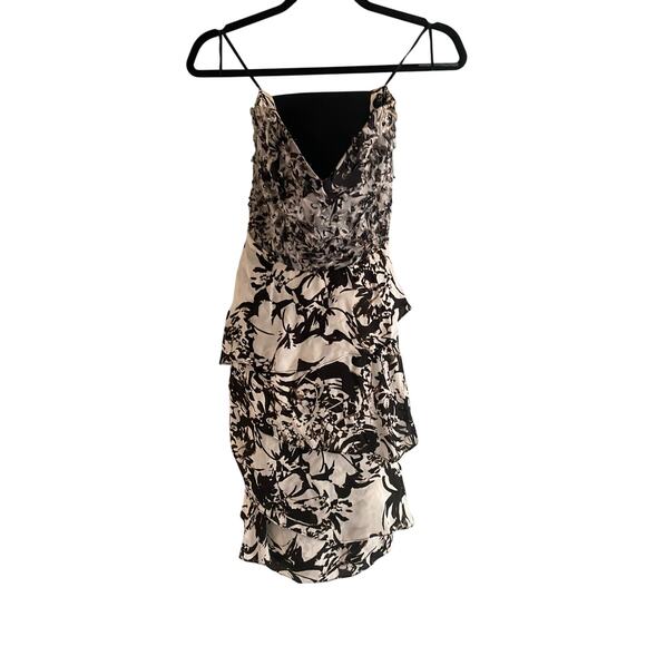 Parker Black Silk Strapless Dress Size S - Picture 1 of 5